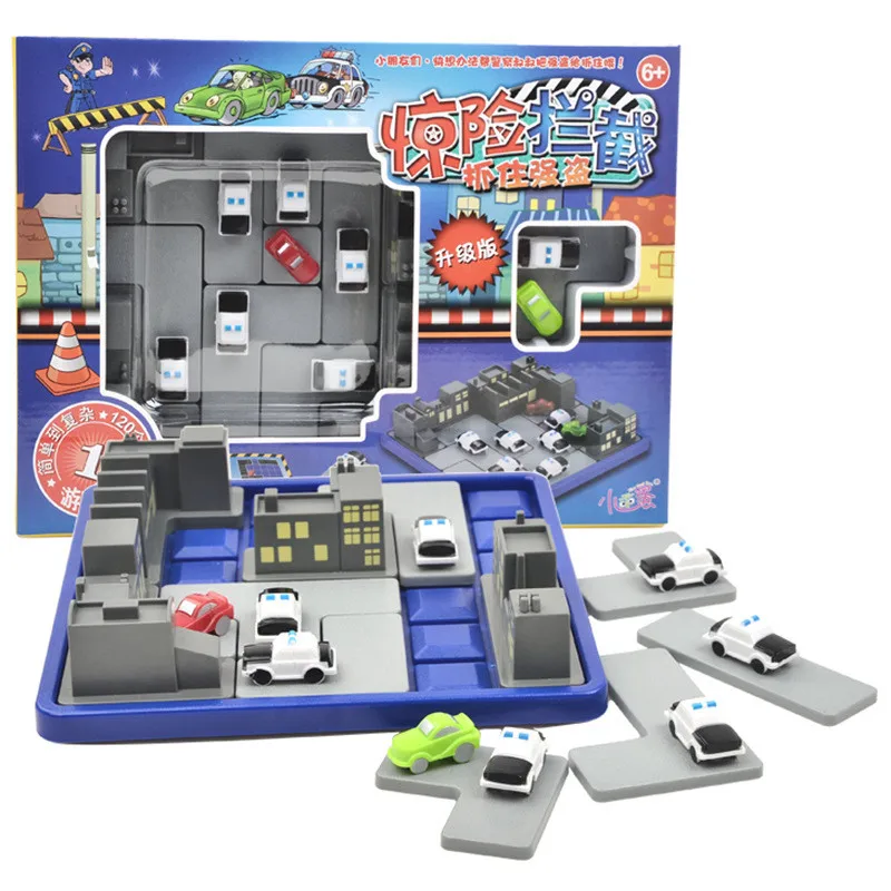 

Montessori Toys Family Game With 120 Challenges and 5 Difficulty Levels Road Block toy105