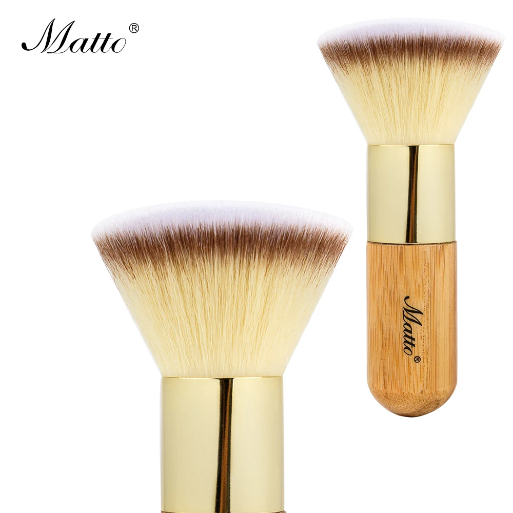 Matto Bamboo Makeup Brush Flat Multifunction Foundation Brush Cosmetics