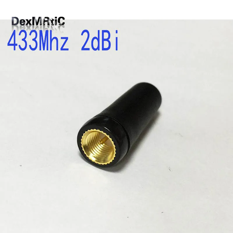 

1PC 433Mhz wireless module antenna 2dbi SMA male connector 27.5mm long #2