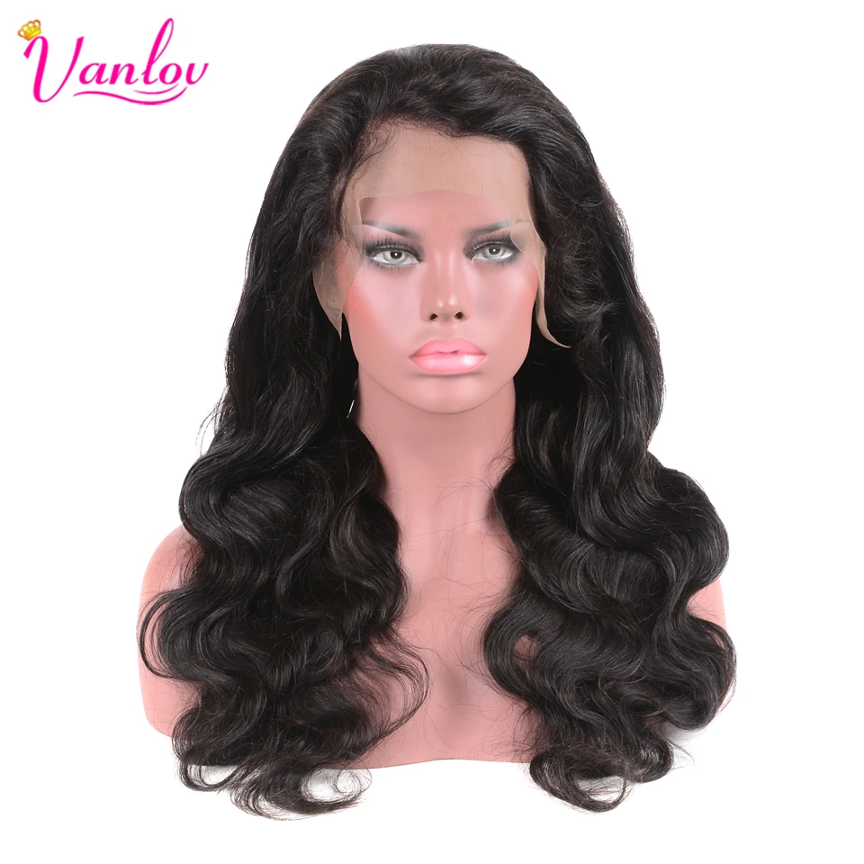 Волосы Vanlov 13X4 парики из натуральных волос на кружеве 150% перуанские парики с волнистыми волосами 8-26 дюймов волосы remy парик с волосами младенца предварительно сорвал