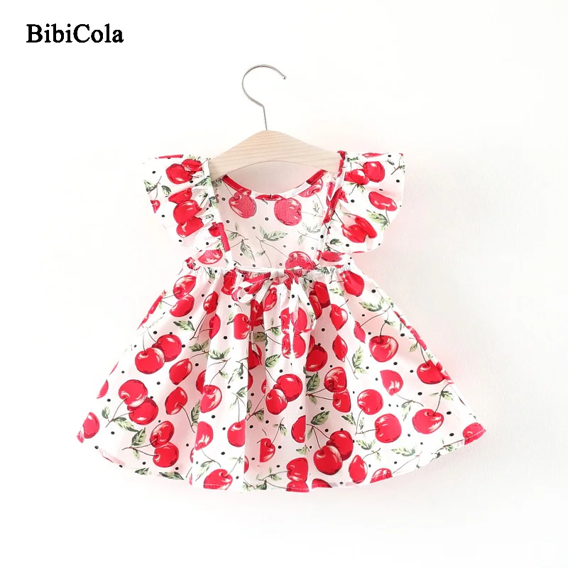BibiCola New Summer Kids Children Girls Dress Birthday Toddler Girls