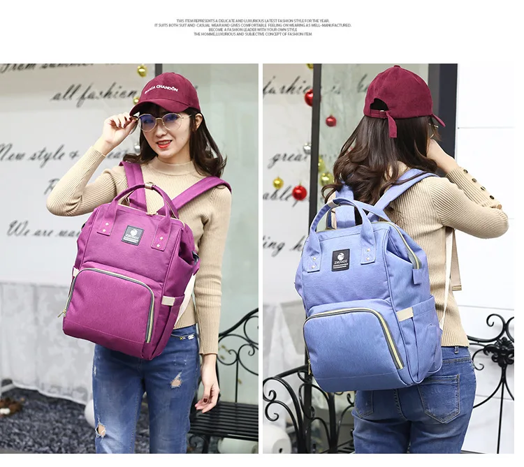 Fashion Mummy Diaper Bag Backpack Multifunction Maternity Nappy Bag Large Capacity Waterproof Travel Mom Organizer For Baby Care (18)