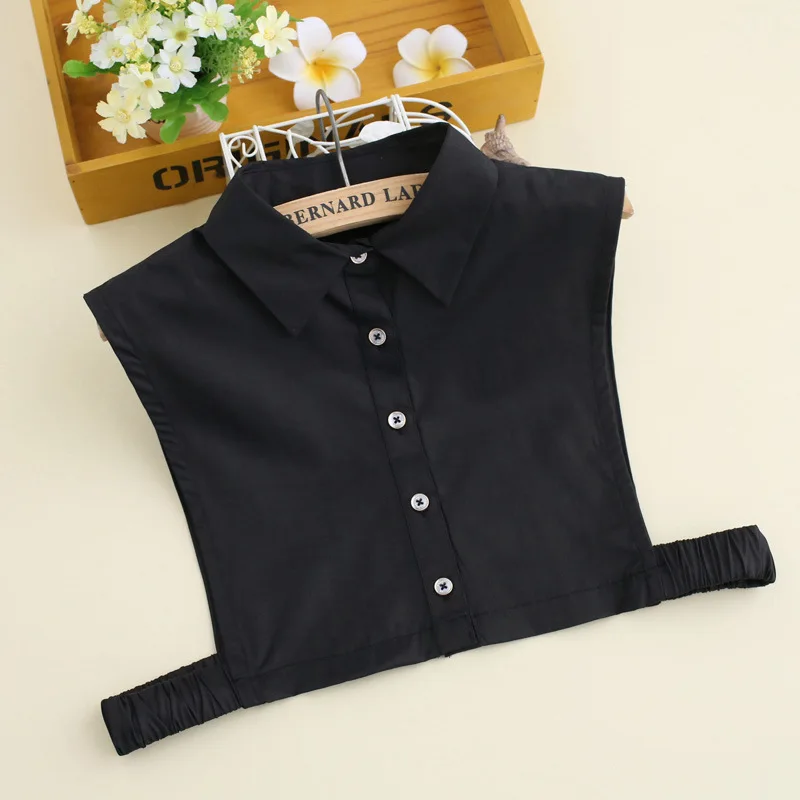 

Mantieqingway Women Solid Shirt Fake Collar Vintage Sweater Detachable Collar Ties False Collar Lapel Blouse Top Accessories