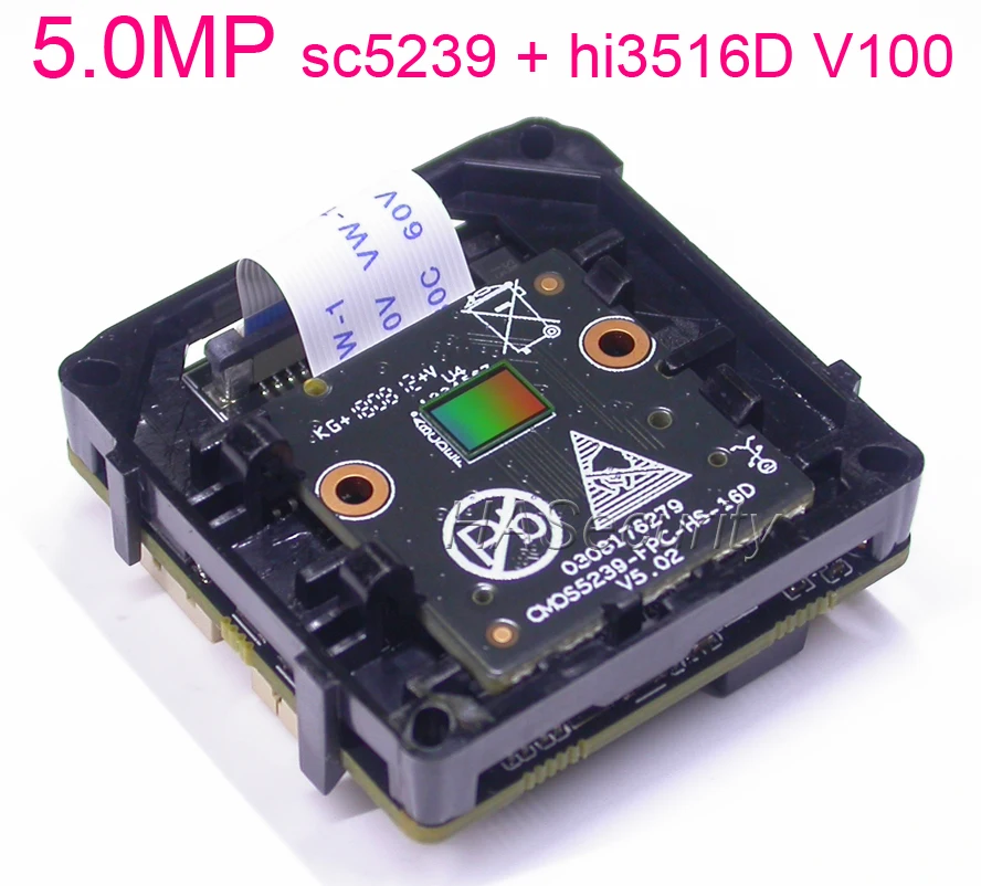 WiFi 1 8 МП объектив рыбий глаз 1/1 мм H.265 / H.264 2 7. Дюйма SmartSens SC5239 + Hi3516D V100 Модуль платы IP