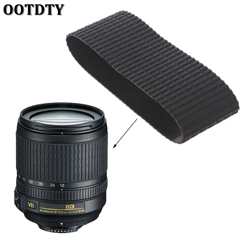 

OOTDTY Camera Lens Zoom Grip Rubber Ring Replacement Part For Nikon 18-105mm