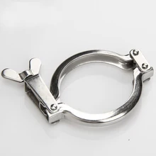 Clamp 50.5 to 233 Pipe Tri Clamps 1/2 to 8 304 Stainless steel Sanitary Quick Release Clamps Pipe Cover For Homebrew