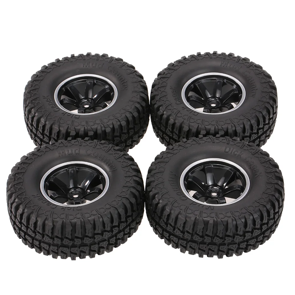 4Pcs for AUSTAR AX-3020C 1.9 Inch 103mm 110 Scale Tires with Wheel Rim for 110 D90 SCX10 CC01 RC Rock Crawler (9)