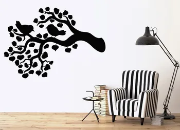 

Wall Sticker Vinyl Decal Chirping Birds Branch Rustle Foliage Decor