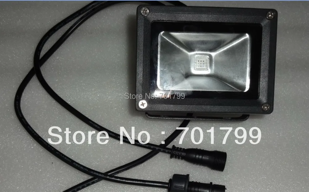 Вход 12 В постоянного тока 10 Вт RGB DMX светодиодный прожектор IP66 Высокое качество С 15