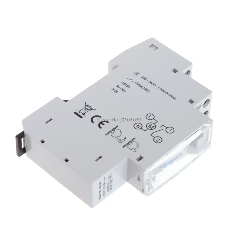 Механическое программируемое реле таймера на Din рейке 110 240 В 16 А 1 шт.|mechanical timer