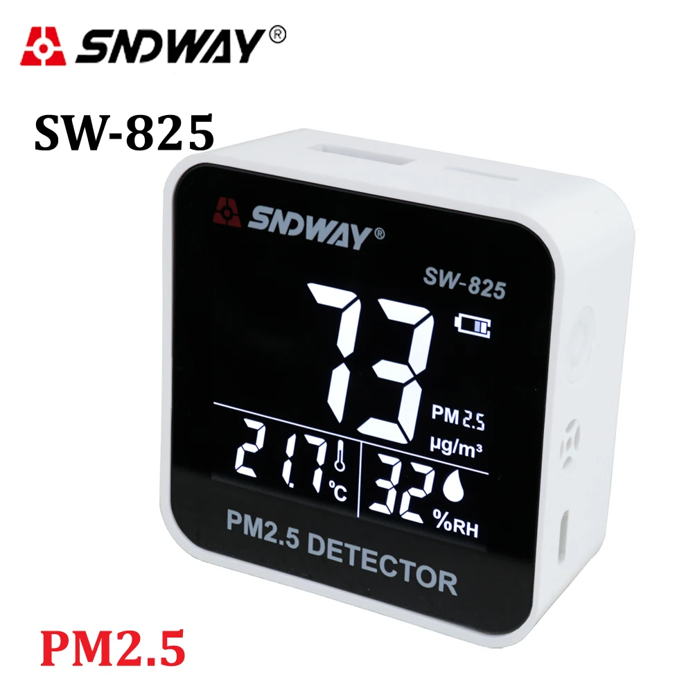 Monitor de calidad de aire Digital láser PM2.5 Detector probador de Gas/Analizador de Gas/medidor de humedad de temperatura herramienta de diagnóstico - 1
