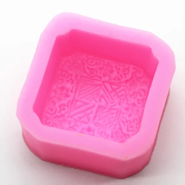 DIY chinese words wishing luck happy wealth handmade silicone mold soap mould