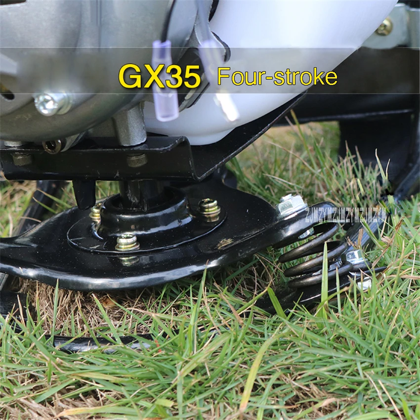 GX35 многофункциональная газонокосилка четырехтактный Рюкзак-тип Бытовая садовая газонокосилка прополка машина 1 кВт/6500r/мин 140F 0.65L 37,7cc