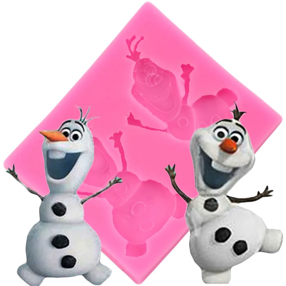 

DIY Christmas snowman Silicone Mold Frozen Fondant Cake Wedding Party Decorating Tools Kitchen Bakeware Cooking Tools