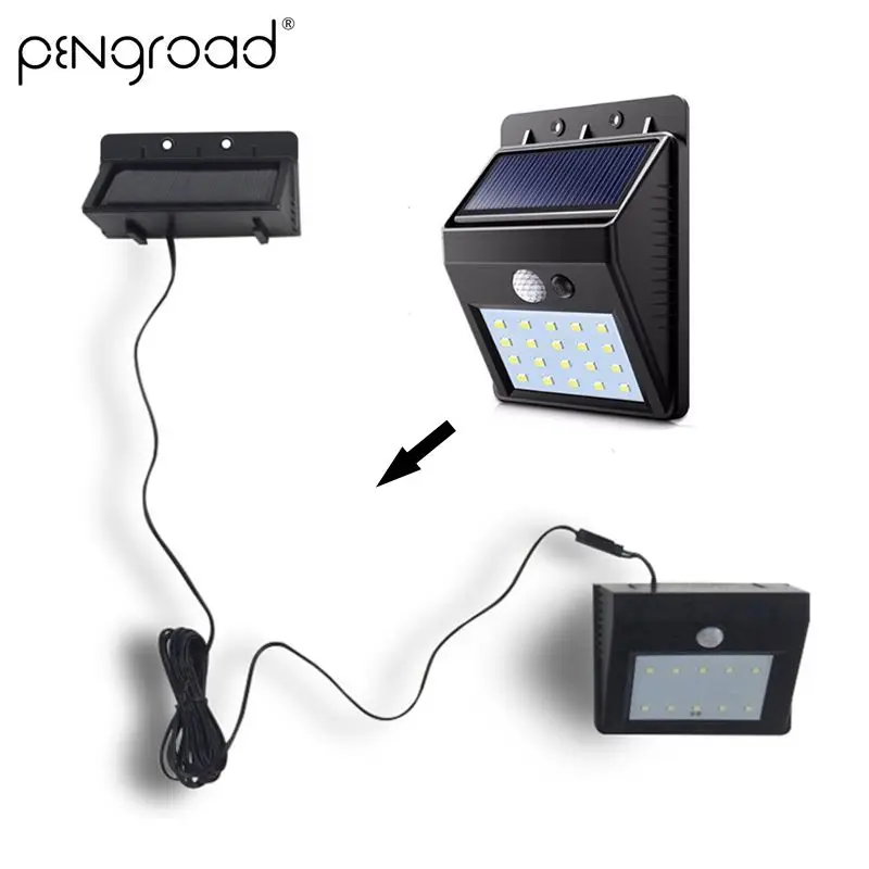 

2-8pcs 30 LED Separable Solar Light PIR Motion Sensor Security Led Solar Lamp Outdoor Waterproof Garden Street Wall Light YSL111