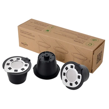 

Recaps Disposable Empty Coffee Capsule Pod Fillable Espresso Coffee or Tea for Nespresso Machines Maker Red Color