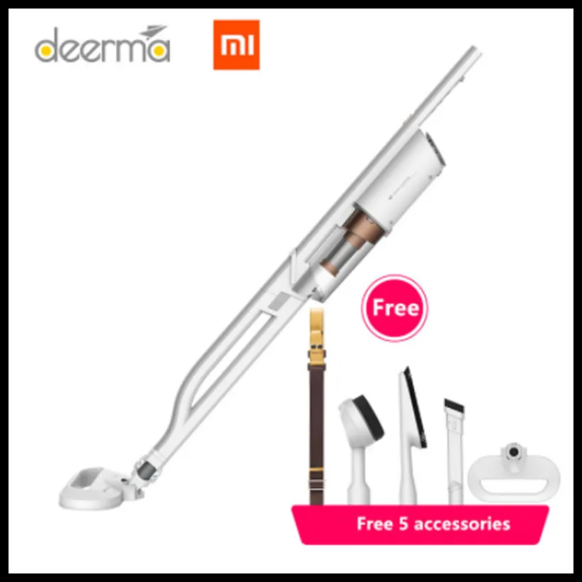 

(In Stock) Original xiaomi Mijia Mi deerma Back type Vacuum Cleaner 600W Portable Handheld sent Free 5 Accessories