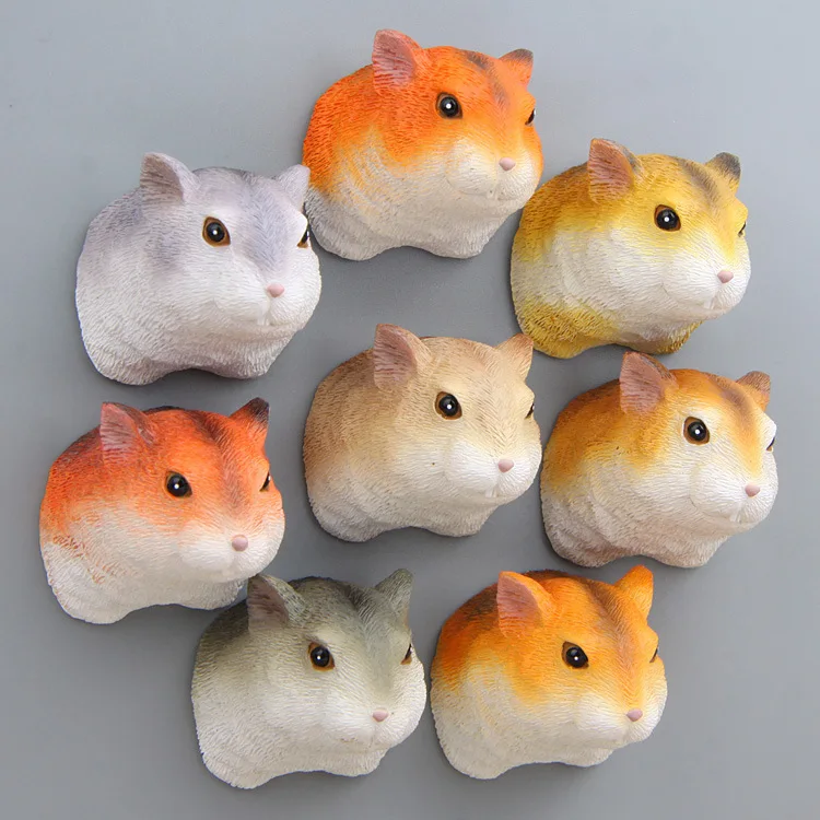 

Colorful Squirrel Head 3D Action Figure Magnet Cartoon Pattern Fridge Magnet Stickers Children Educational Toy Birthday Gift