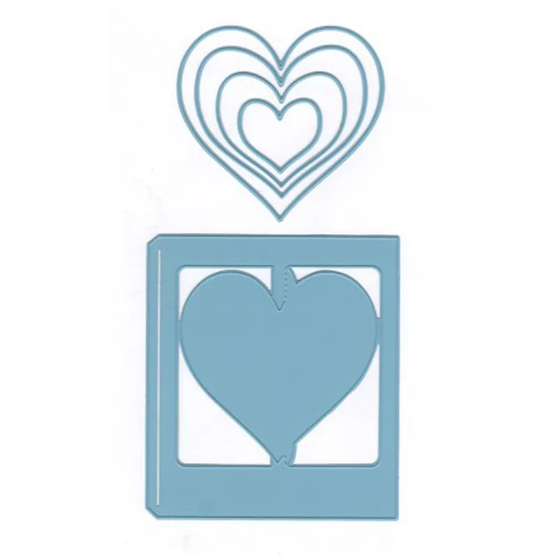 

GJCrafts Card Model Hearts Dies Metal Cutting Dies for Card Making Scrapbooking Album Paper Craft Stencil New 2019 for Dies