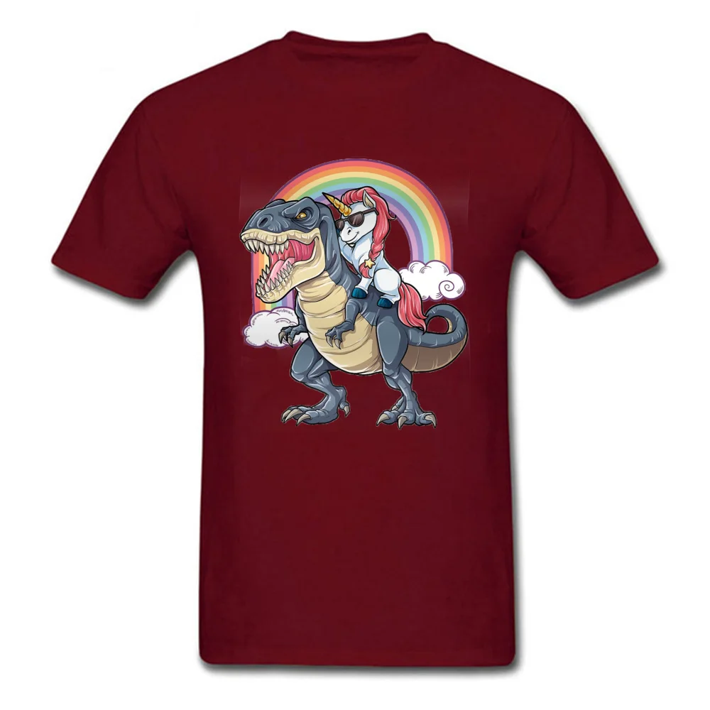 1906281145Dinosaur Cotton Tops Shirt for Men Cool Tshirts Classic Company Round Collar T Shirt Short Sleeve Wholesale 1906281145Dinosaur maroon