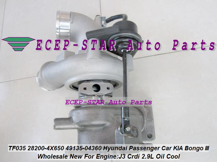 Turbo TF035HM 28200-4X650 282004X650 49135-04360 49135 04360 For Hyundai Passenger Car For KIA Bongo III Truck J3 Crdi 2.9L Oil (3)