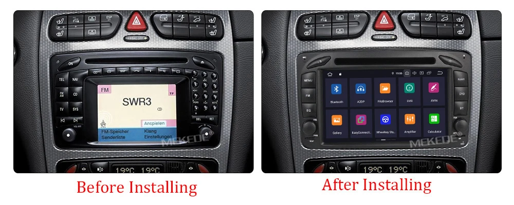 Sale 7" DSP IPS Android 9.0 4G 64G 2 DIN Car DVD player For Benz CLK W209 W203 W168 W208 W463 W170 Vaneo Viano Vito E210 C208 GPS PC 15