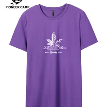 Пионерский лагерь листья Футболка с принтом Мужская Летняя хлопковая футболка с коротким рукавом мужская повседневная полиэфирная футболка для мужчин ADT906278