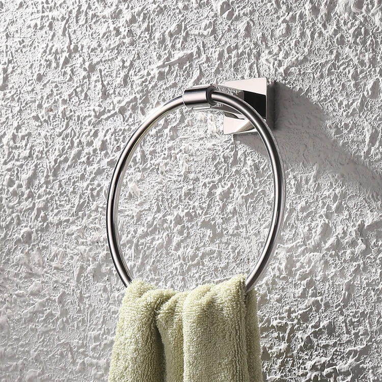 Кольцо для полотенец, держатель для полотенец для ванной комнаты SUS 304 настенное крепление из нержавеющей стали, полированный/матовый, A2280/A2280-2