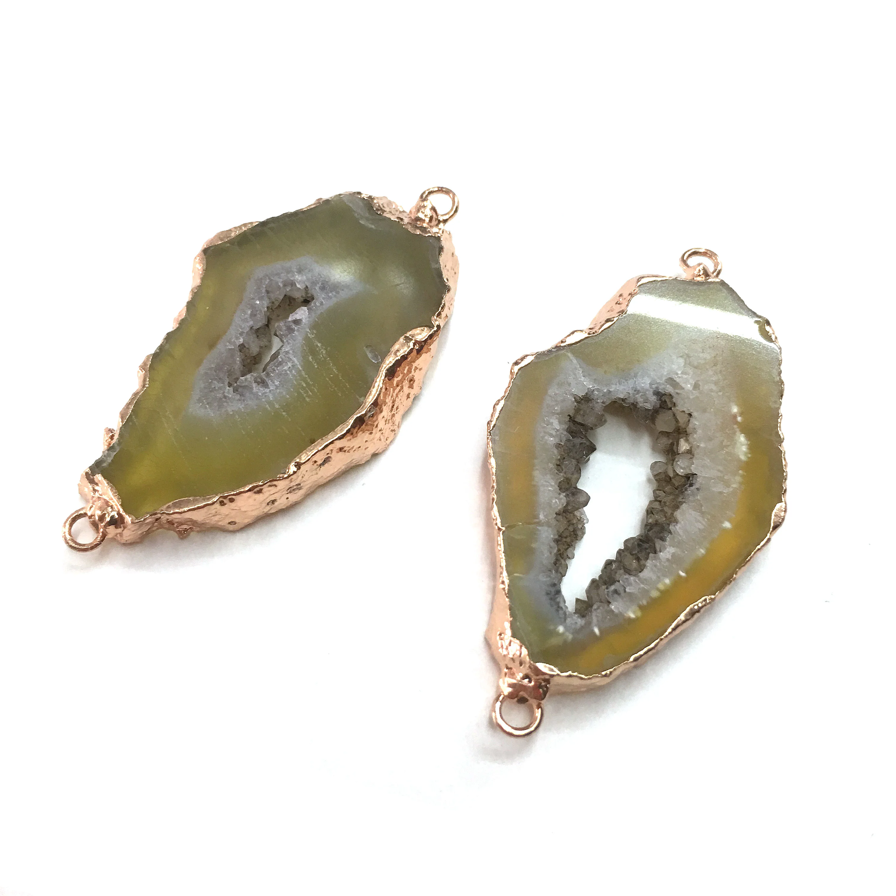 

Natural Agates Pendants Charms Connector Pendants for Jewelry Making DIY Accessories Fit Necklaces Size 25x50mm-30x50mm