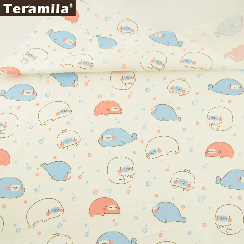 Teramila Cotton Fabric Cartoon Little Animals Designs Soft Material Tissue Handwork Quilting Pillow Dress Cloth Patchwork Tecido | Дом и сад