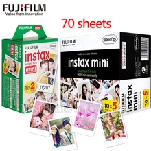 70 листов Fujifilm instax mini фильм белый край 3 дюймов широкая пленка для Фотоаппарат моментальной печати mini 8 9 фотоаппаратов моментальной печати 7 s 25 50 s 90 SP1 Фотобумага