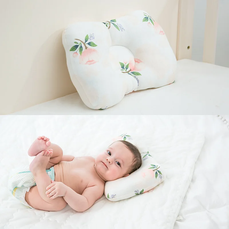 Murah Muslin Hidup Bantal Bayi Baru Lahir Kepala Perlindungan Cushion Kasur Bayi Perawatan Bayi Bantal Balita Tidur Positioner Anti Roll