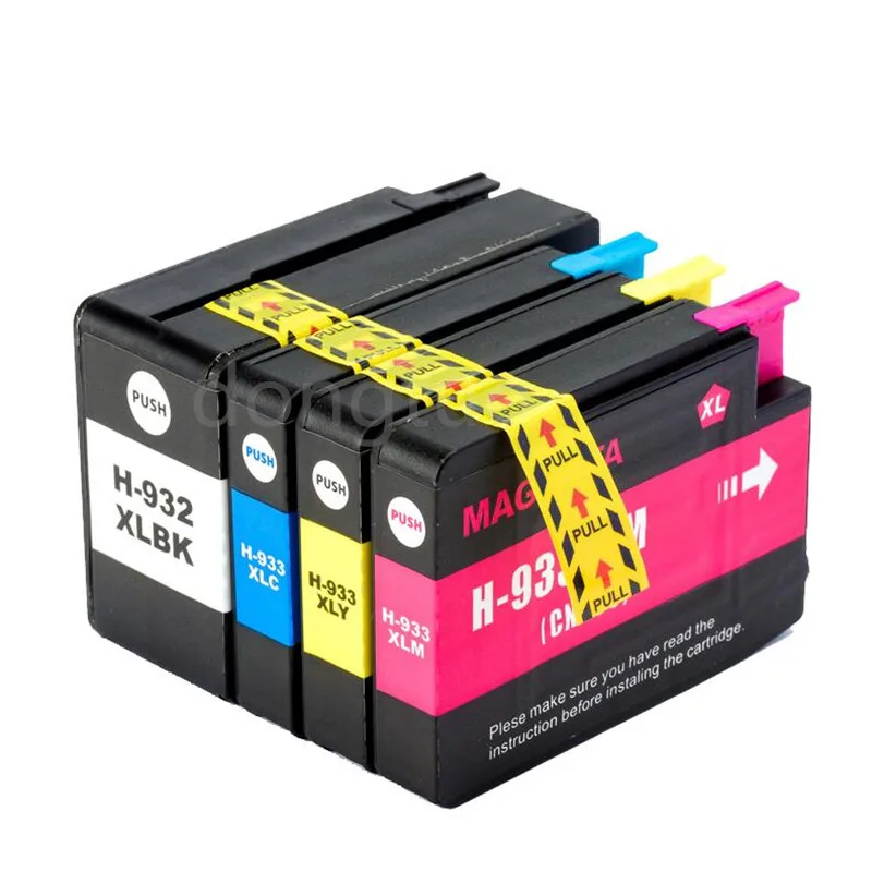 

4pcs Compatible Ink Cartridges for 932 933 For 932XL 933XL Officejet Pro 6100 6600 6700 7110 7610 7612 Printers For 932