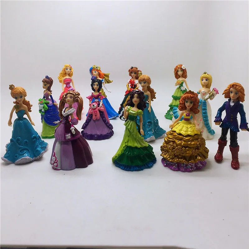 100pcs/ a lot Princess ornaments dolls Handmade Cute cake model ornaments dolls Children's gifts