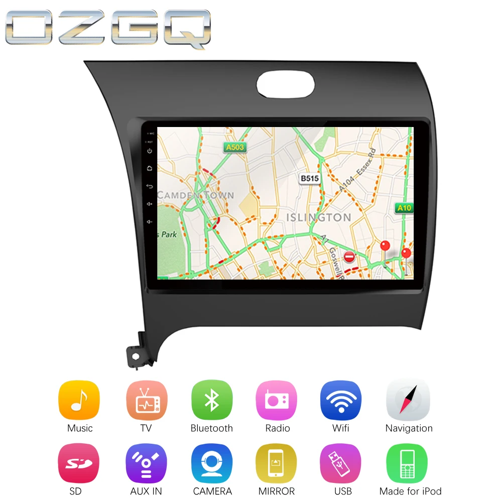 Cheap Android 7.1 Car Player For KIA K3 / Forte / Cerato 2012-2018 HD Screen Auto GPS Navigation BT Radio TV Audio Video Music Stereo 2