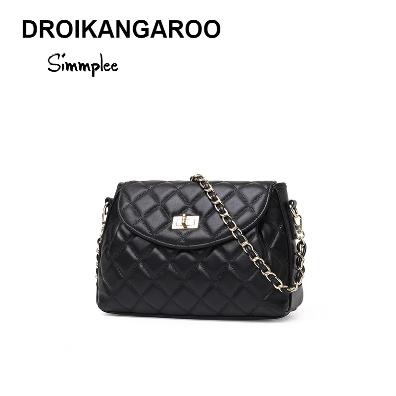 

2019 fashion casual high-grade imported leather small fragrance women's bag sheepskin chain bag hot shoulder Messenger bag