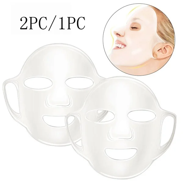 1 шт. многоразовая силиконовая маска для ухода за кожей лица для листовой маски для предотвращения испарения пара повторное использование Водонепроницаемая маска розовый/белый инструмент для красоты