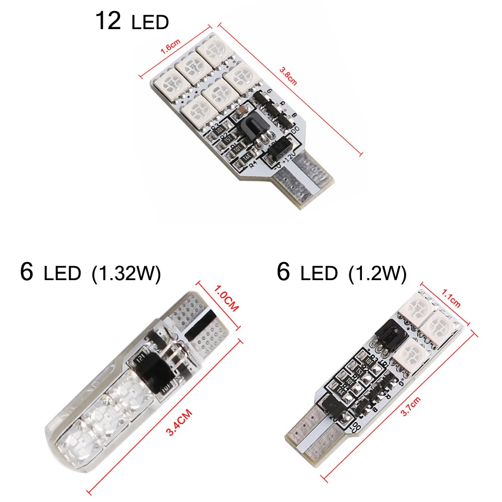 2 шт./1 комплект 12 В 6 светодиодный автомобильный светильник с пультом дистанционного управления T10 5050 SMD RGB Авто интерьерный купол Клин стробоскоп лампы