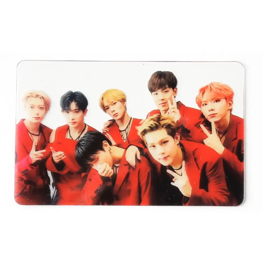

Kpop MONSTA X PVC Transparent Photo Card SHOWNU IM KIHYUN Photocard Poster Gift