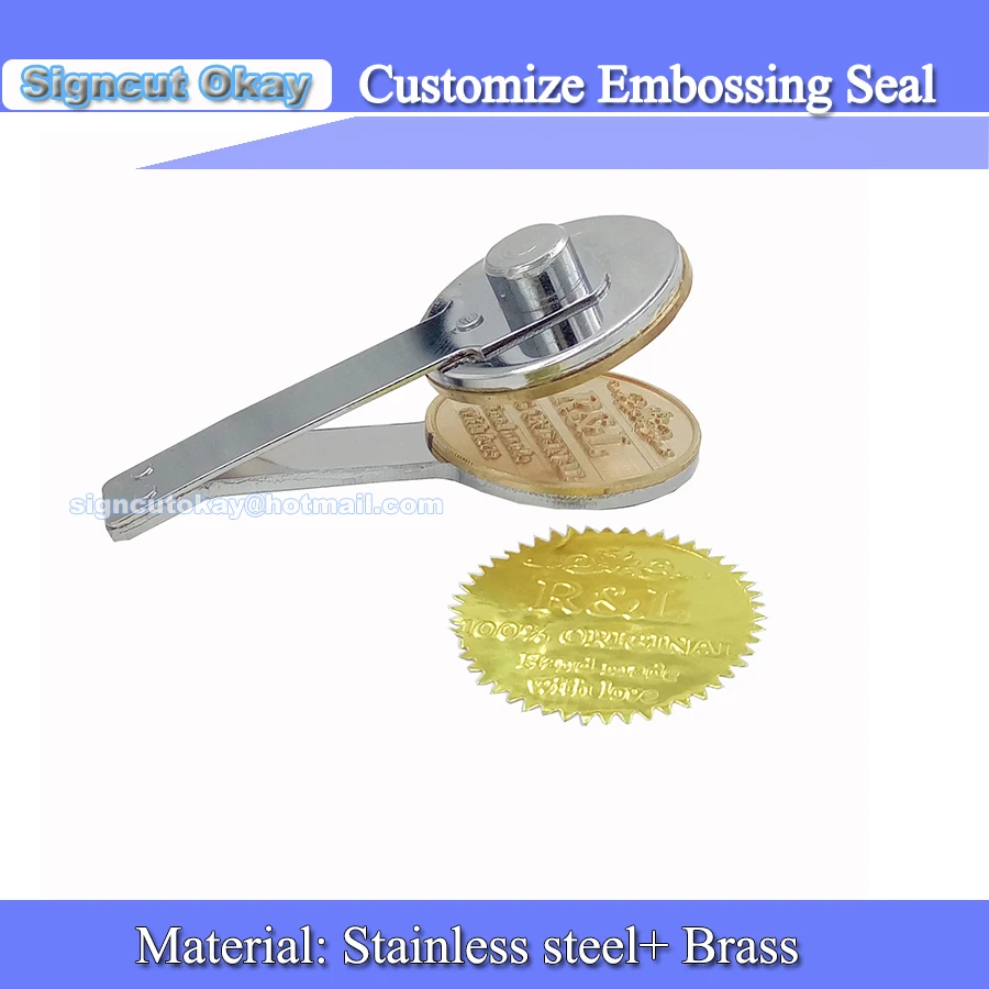 Customize Embosser Seal without Holder Personalized Embossing Stamp for Letter head Wedding Card Envelope Gaufrage 420logo | Инструменты