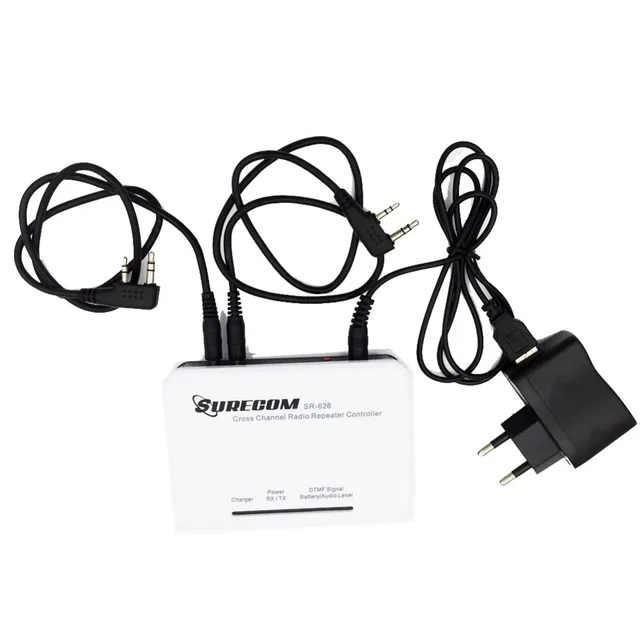 Surecom SR-628 Cross Band Duplex Repeater Controller for Walkie talkie Two way radio With K1 plug connection cables included