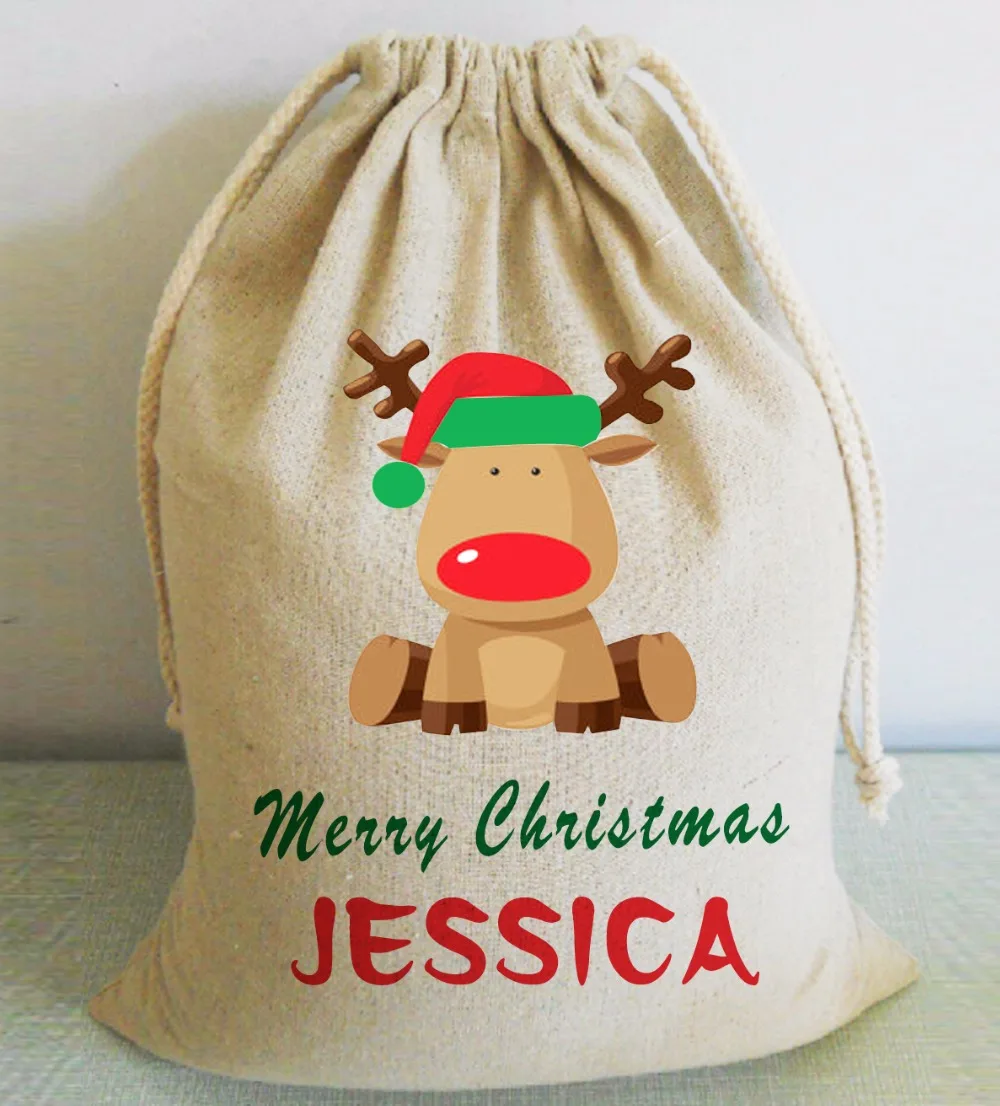 Custom Christmas Santa Sacks ,Personalized Christmas Sack Bags 2018