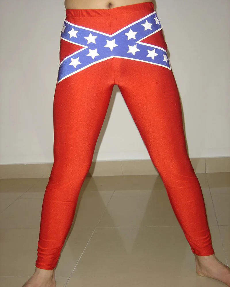 

Pro Red Lycra Spandex USA Flag design Youth Wrestling Pants For Kids H015