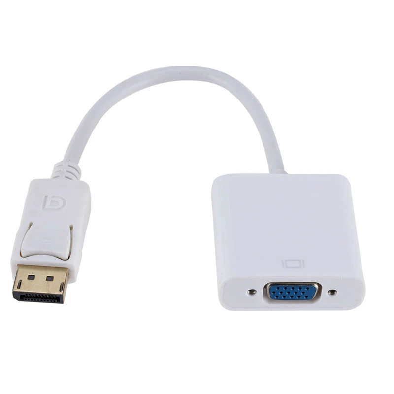 1080P Male Display Port DP to VGA Female Adapter Cable Converter For Projector DTV TV HDVD Player