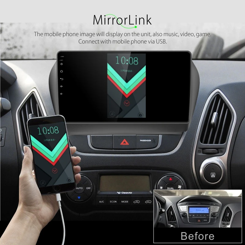 Clearance Dinpei PX6 4+64G Android 9.0 Car Radio Multimedia Video Player Navigation GPS For Hyundai ix35 Tucson LM 2011-2017 mp5 4K video 5