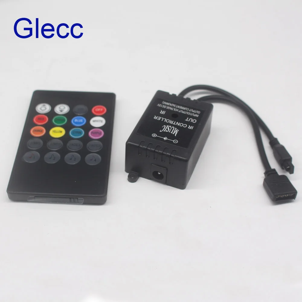 LED Music IR Controller 12V 6A 24 Keys IR Remote Controllers for 3528