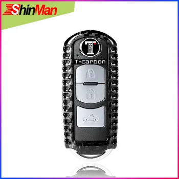 

ShinMan Carbon Fiber Car key Case key shell Key Cover For Mazda 3 6 MX5 CX-4 CX-5 CX-7 CX-9 CX 4 5 7 9 ATENZA Axela Accessories