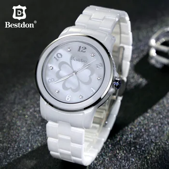 

Bestdon Ceramic Bracelet Ladies Watches Brand Luxury Sapphire Fashion Dress Woman Watch 2019 Waterproof Quartz Relogio Femino