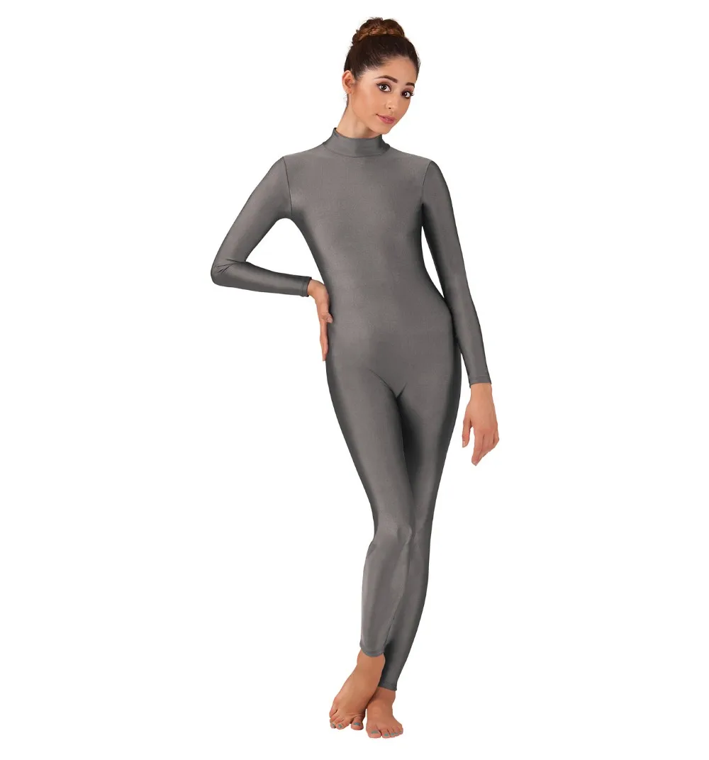 Adult Unitards Mock Neck Long Sleeve Men Spandex Lycra Gymnastics Unitard Bodysuit Full Length Women Ballet Dance Wear Adult Unitards Mock Neck Long Sleeve Men Spandex Lycra Gymnastics Unitard Bodysuit Full Length Women Ballet Dance Wear