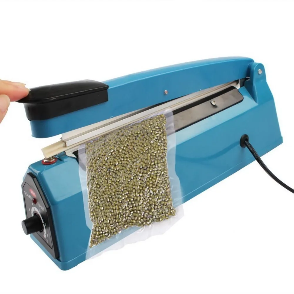 LETSBAY 8" Impulse Manual Heat Poly Sealer 20cm Wrap Plastic Bag Closer